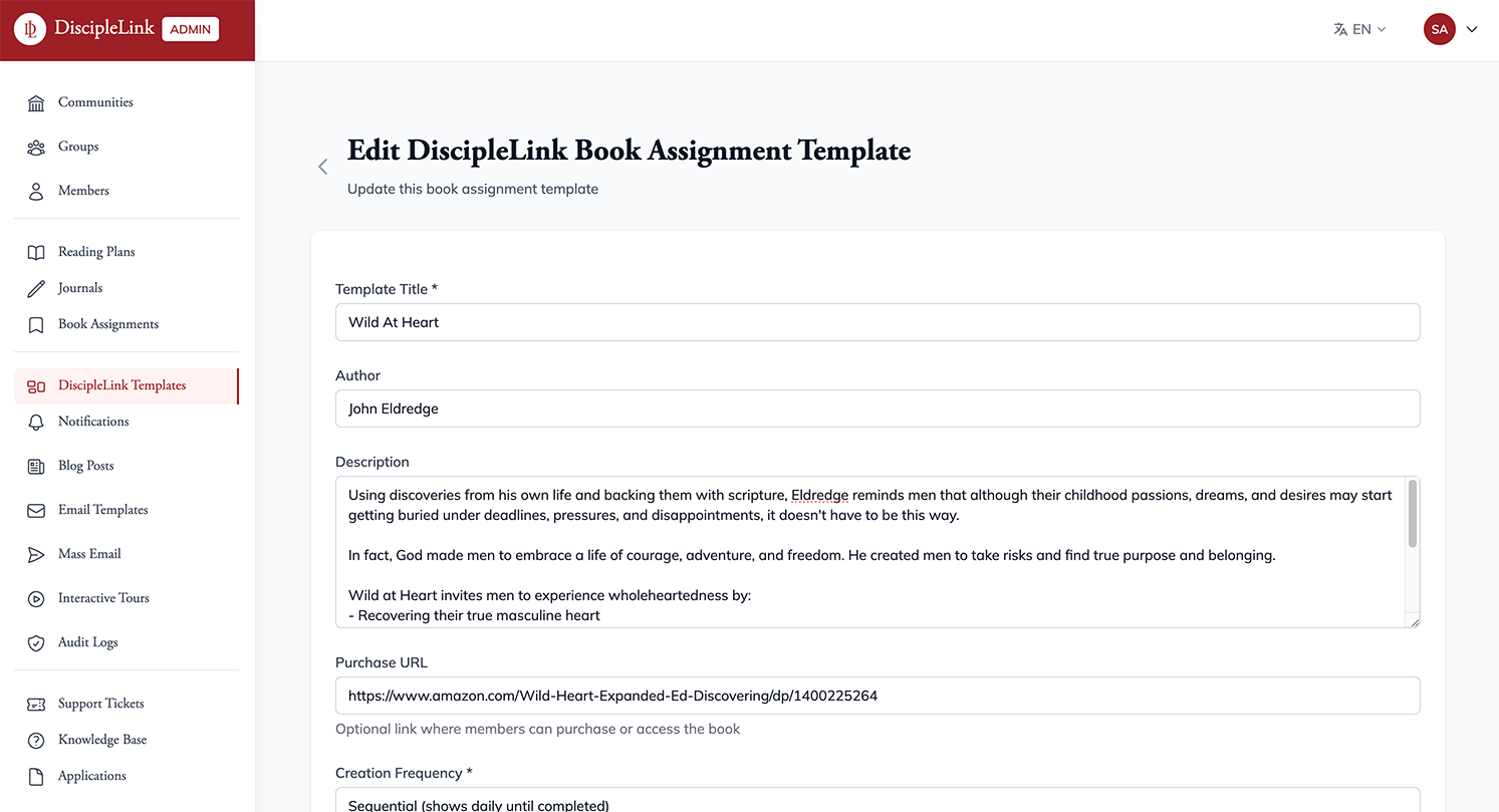 DiscipleLink content tools and templates